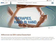 Tablet Screenshot of bsnmedical.de